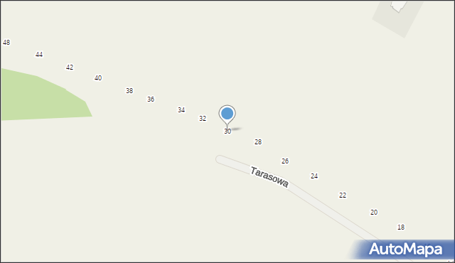 Orchówek, Tarasowa, 30, mapa Orchówek