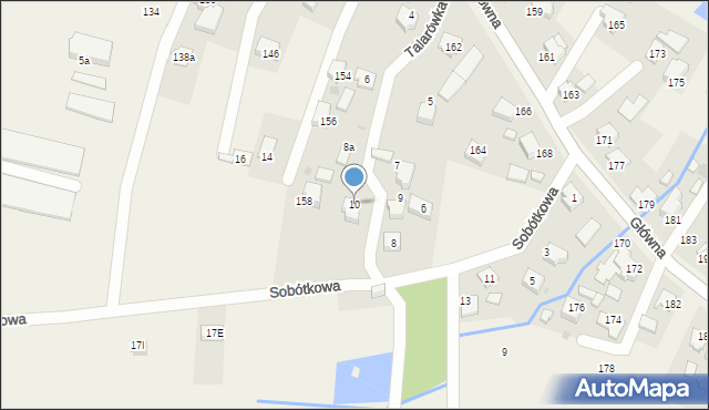 Osiek, Talarówka, 10, mapa Osiek