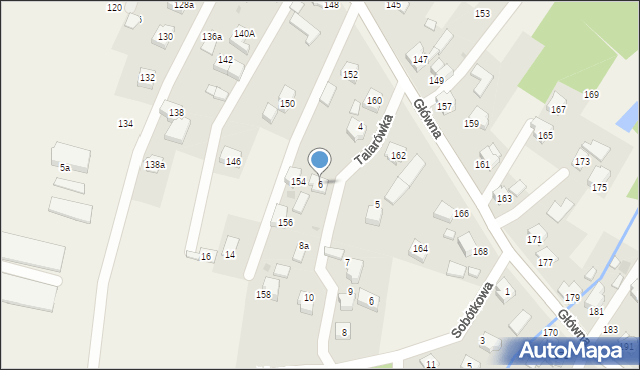 Osiek, Talarówka, 6, mapa Osiek