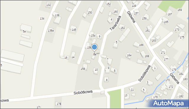 Osiek, Talarówka, 8a, mapa Osiek