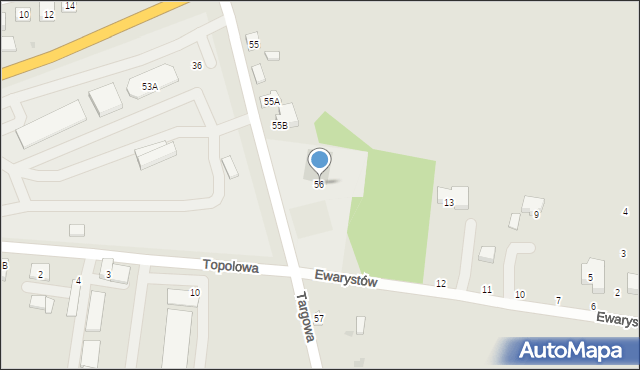 Osjaków, Targowa, 56, mapa Osjaków