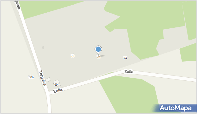 Osjaków, Targowa, 72, mapa Osjaków