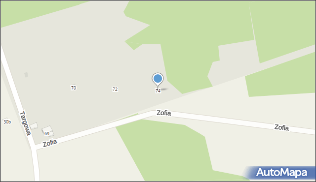 Osjaków, Targowa, 74, mapa Osjaków