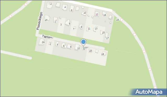 Otrębusy, Tarniny, 14, mapa Otrębusy