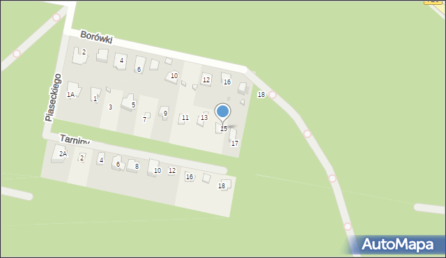 Otrębusy, Tarniny, 15, mapa Otrębusy