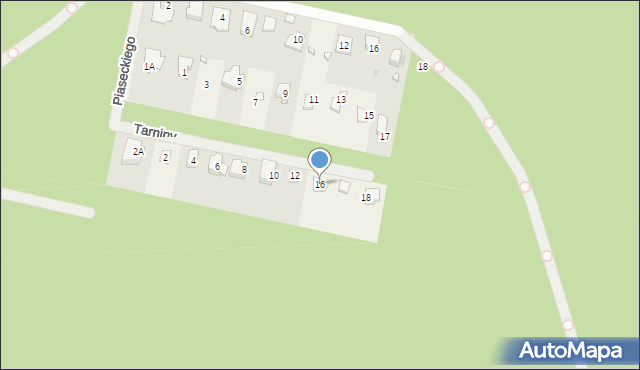 Otrębusy, Tarniny, 16, mapa Otrębusy