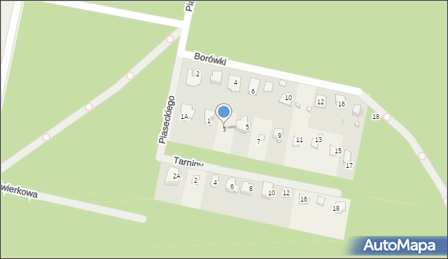 Otrębusy, Tarniny, 3, mapa Otrębusy