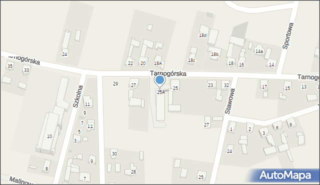 Ożarowice, Tarnogórska, 25A, mapa Ożarowice