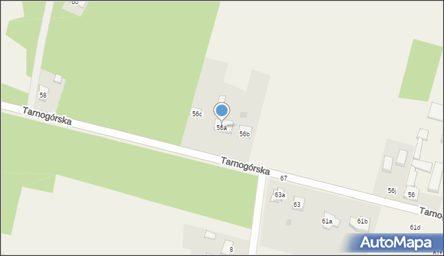 Ożarowice, Tarnogórska, 56a, mapa Ożarowice