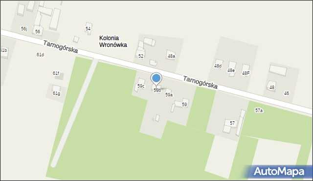 Ożarowice, Tarnogórska, 59b, mapa Ożarowice