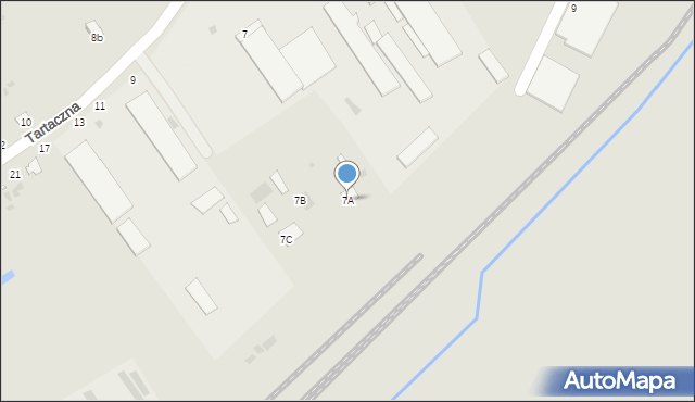 Parczew, Tartaczna, 7A, mapa Parczew