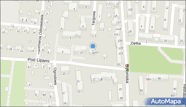 Piekary Śląskie, Targowa, 9, mapa Piekary Śląskie