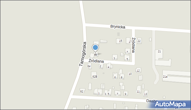 Piekary Śląskie, Tarnogórska, 66, mapa Piekary Śląskie
