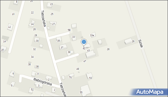 Pielgrzymowice, Tatrzańska, 41, mapa Pielgrzymowice