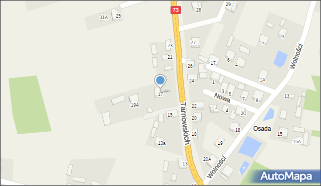 Piotrkowice, Tarnowskich, 17, mapa Piotrkowice