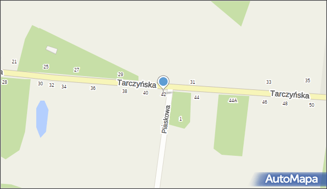 Piotrkowice, Tarczyńska, 42, mapa Piotrkowice