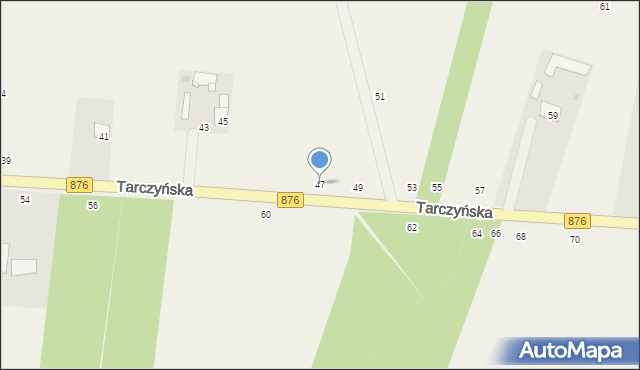 Piotrkowice, Tarczyńska, 47, mapa Piotrkowice