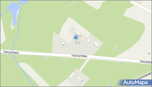 Piotrkowice, Tarczyńska, 5, mapa Piotrkowice