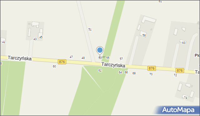 Piotrkowice, Tarczyńska, 53, mapa Piotrkowice