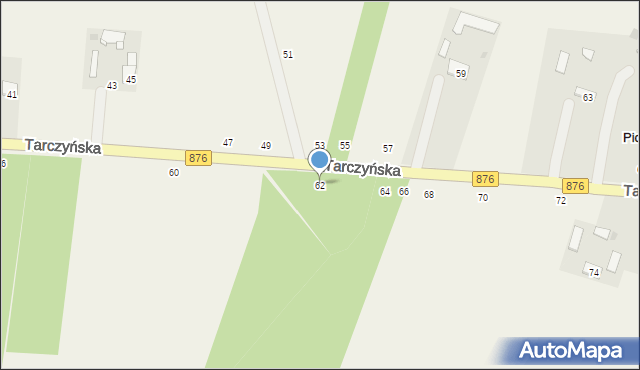 Piotrkowice, Tarczyńska, 62, mapa Piotrkowice