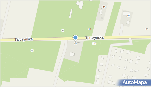 Piotrkowice, Tarczyńska, 98, mapa Piotrkowice