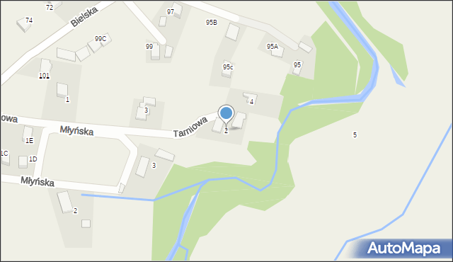 Pisarzowice, Tarniowa, 2, mapa Pisarzowice