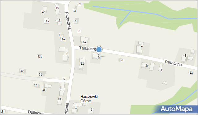 Pisarzowice, Tartaczna, 2a, mapa Pisarzowice