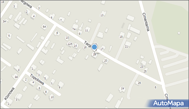 Piszczac, Targowa, 18, mapa Piszczac