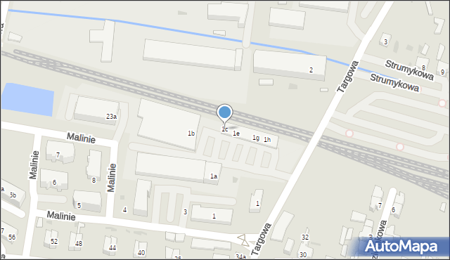 Pleszew, Targowa, 1c, mapa Pleszew