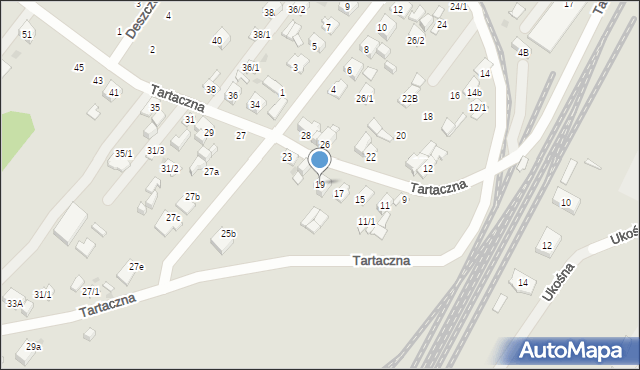 Płock, Tartaczna, 19, mapa Płock