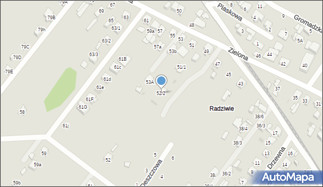 Płock, Tartaczna, 52/2, mapa Płock