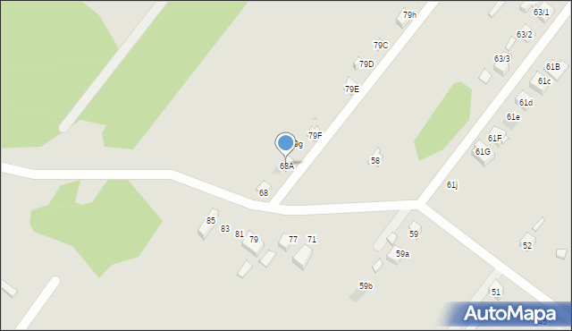 Płock, Tartaczna, 68A, mapa Płock