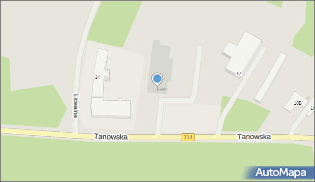 Police, Tanowska, 14a, mapa Police