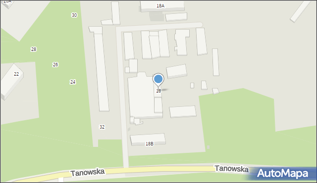 Police, Tanowska, 18, mapa Police