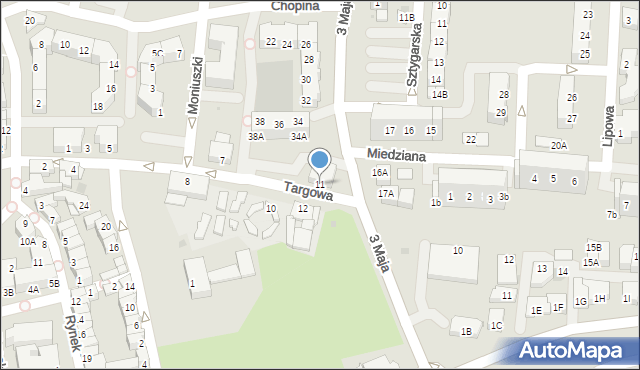 Polkowice, Targowa, 11, mapa Polkowice