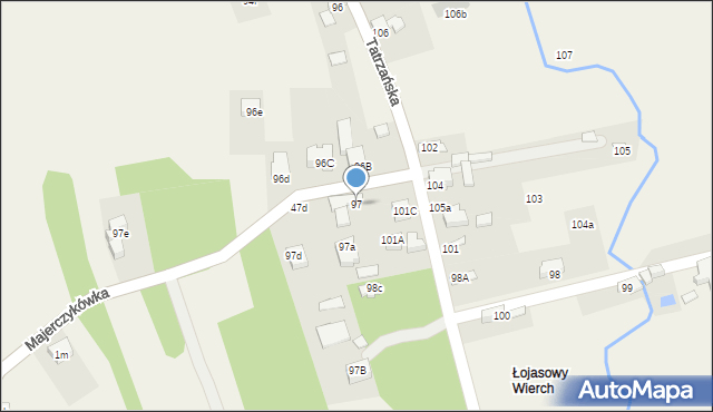 Poronin, Tatrzańska, 97, mapa Poronin