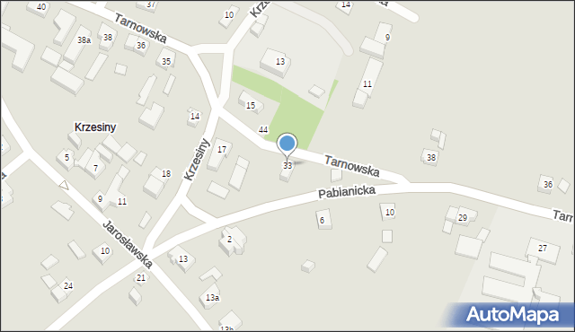 Poznań, Tarnowska, 33, mapa Poznania