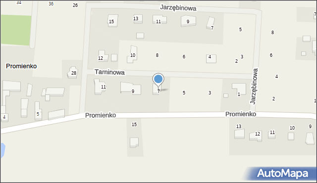 Promienko, Tarninowa, 7, mapa Promienko