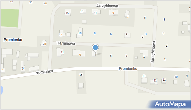 Promienko, Tarninowa, 7, mapa Promienko