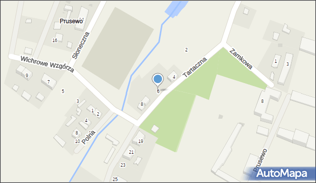 Prusewo, Tartaczna, 6, mapa Prusewo