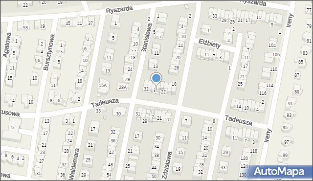 Pruszków, Tadeusza, 26, mapa Pruszków