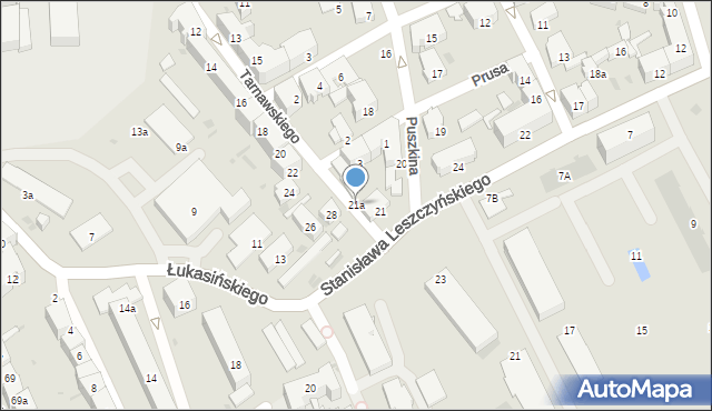 Przemyśl, Tarnawskiego Leonarda, 21a, mapa Przemyśla