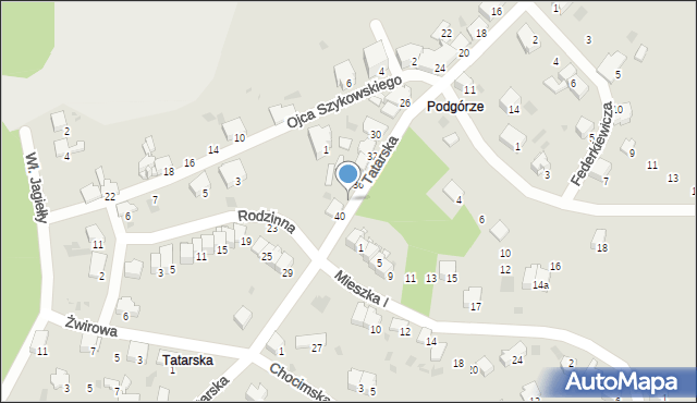 Przemyśl, Tatarska, 38, mapa Przemyśla