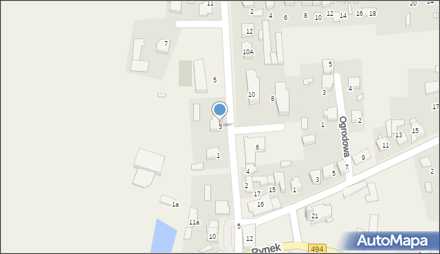 Przystajń, Targowa, 3, mapa Przystajń