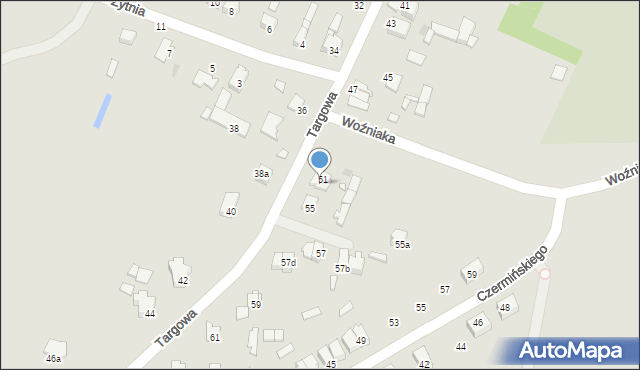 Przysucha, Targowa, 53, mapa Przysucha