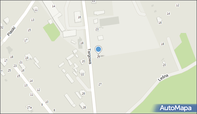 Przytyk, Targowa, 25, mapa Przytyk