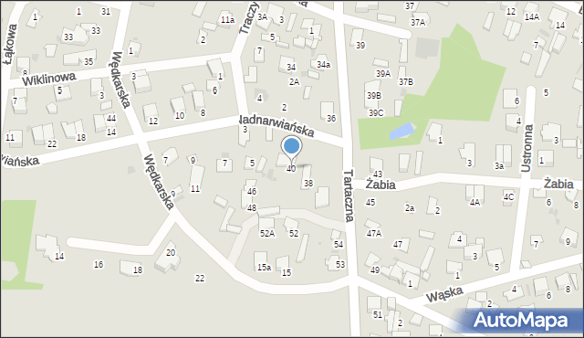 Pułtusk, Tartaczna, 40, mapa Pułtusk