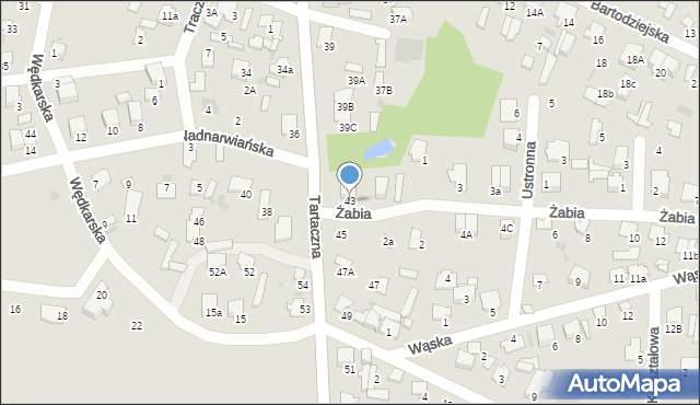 Pułtusk, Tartaczna, 43, mapa Pułtusk