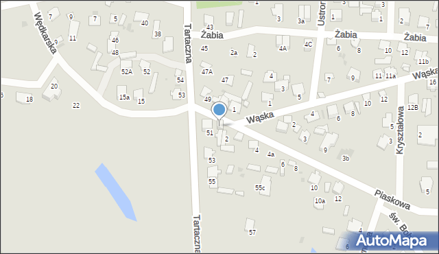 Pułtusk, Tartaczna, 51a, mapa Pułtusk