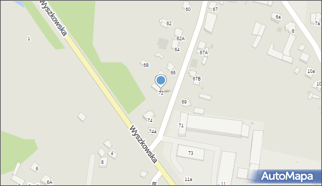 Pułtusk, Tartaczna, 72, mapa Pułtusk